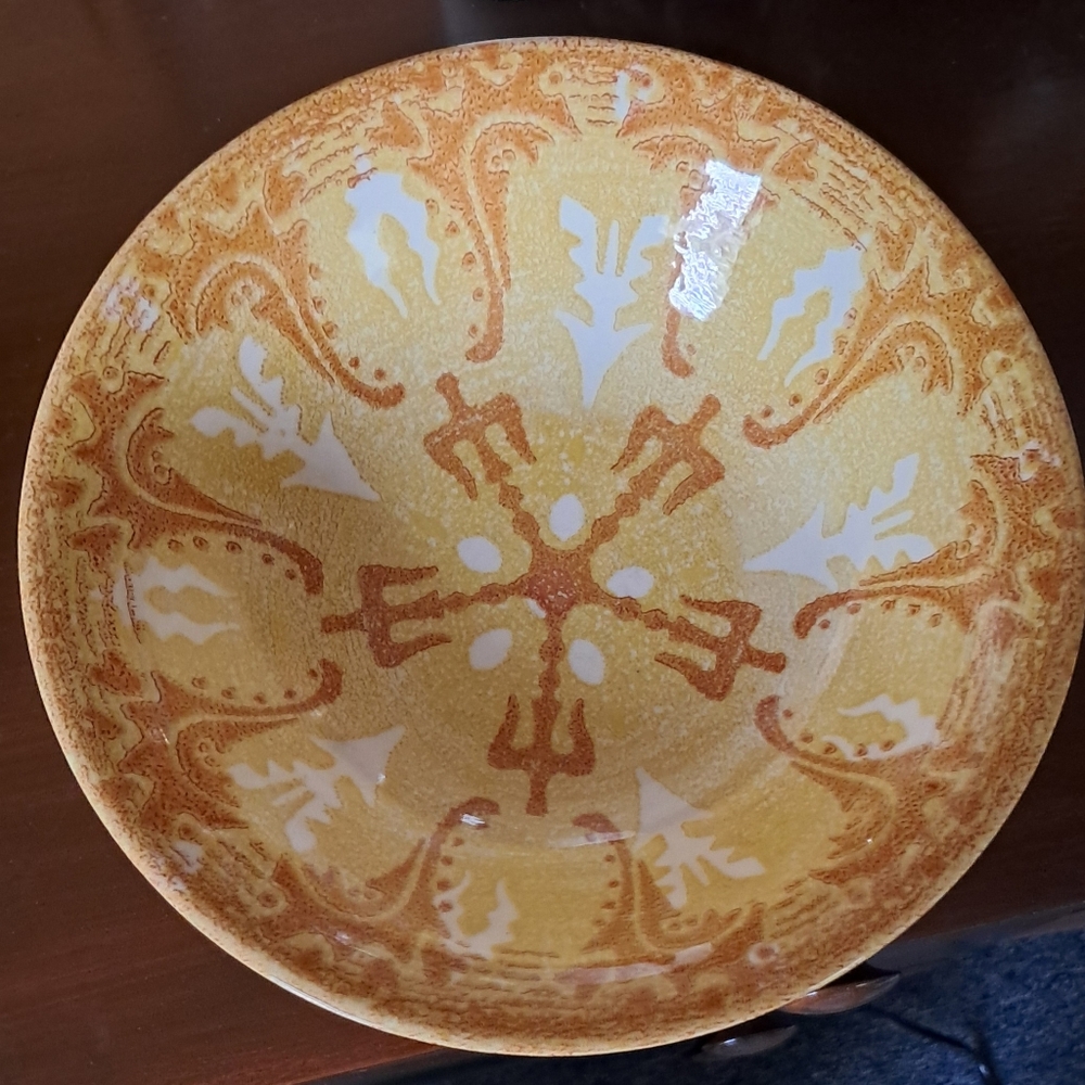 Vintage Ceramic Decorative Bowl- And Platter. Mount Clemens Ironstone